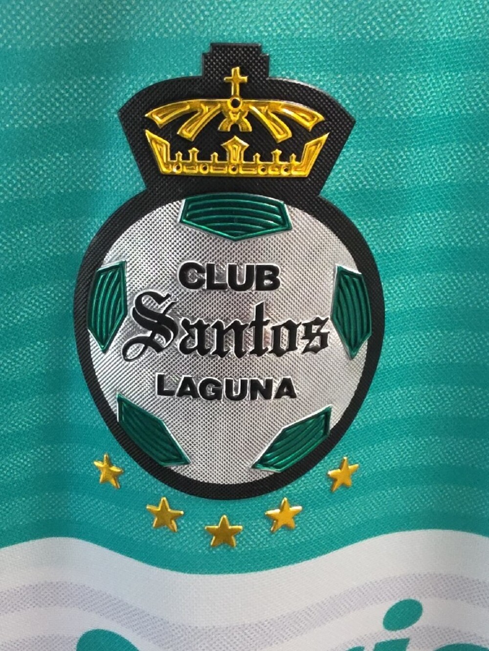 Puma Santos Laguna Home Shirt - Teal and White - Picture 3 of 16